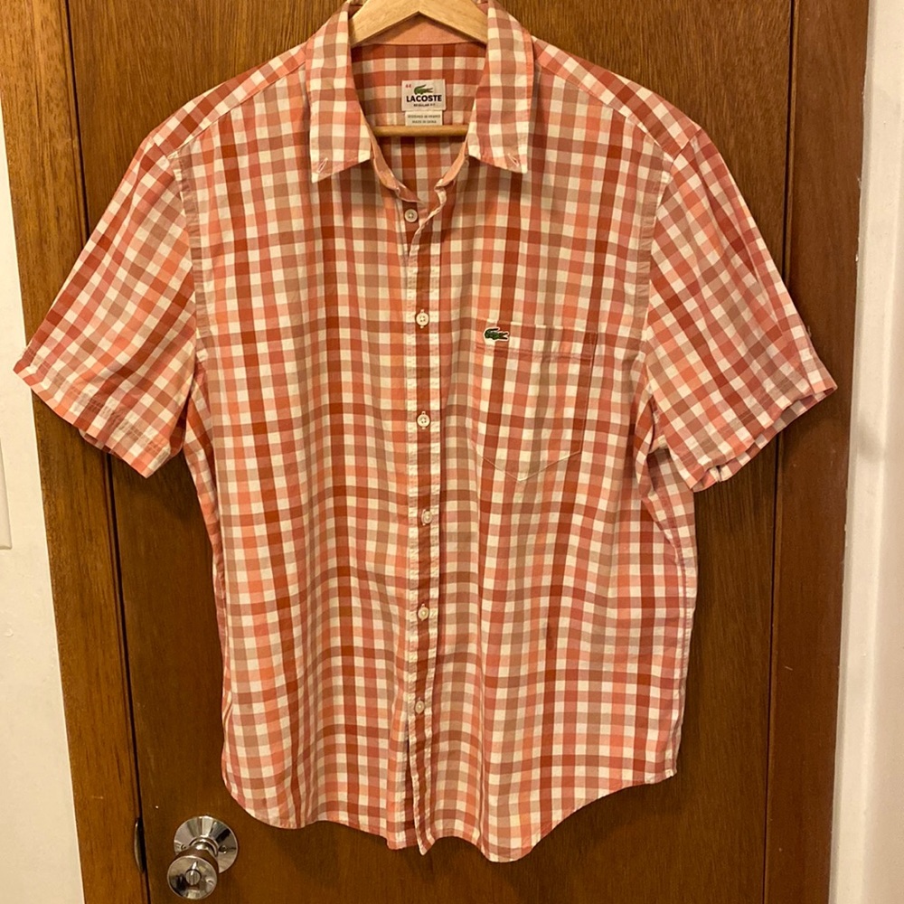 Men’s Lacoste Short Sleeve Button Down